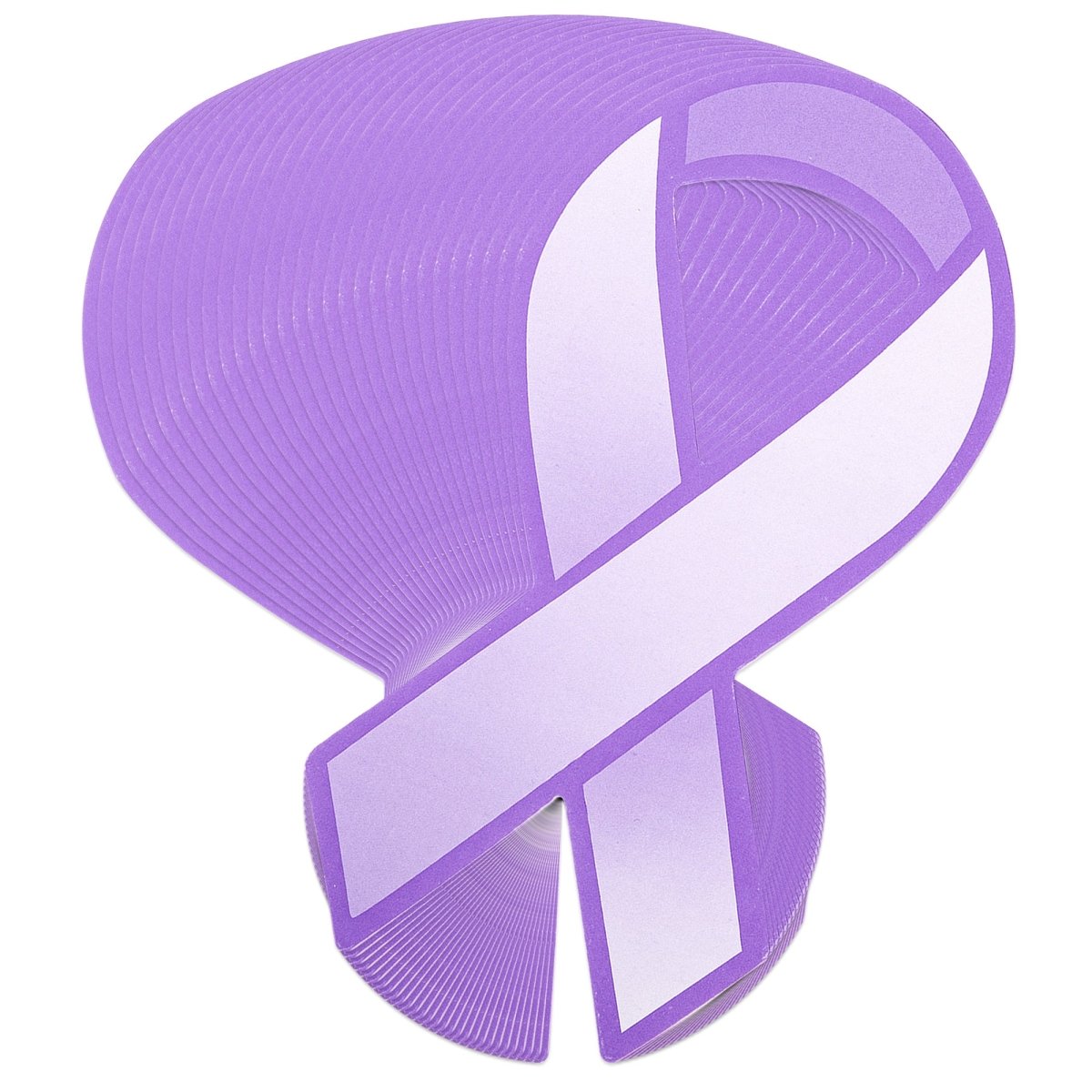 50 Pack Large Paper Purple Ribbons (50 Ribbons)
