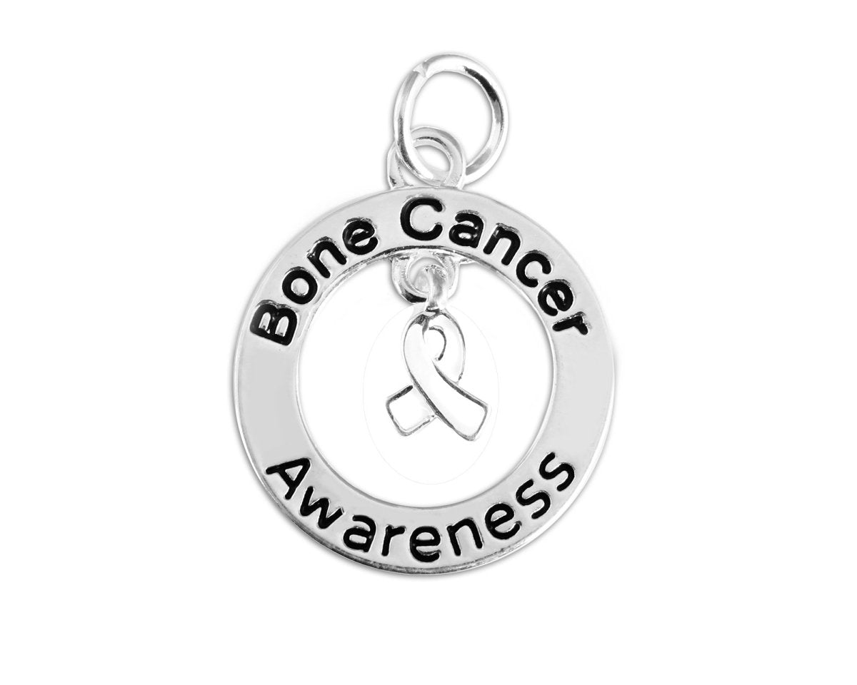 Bone Cancer Awareness Circle Charms