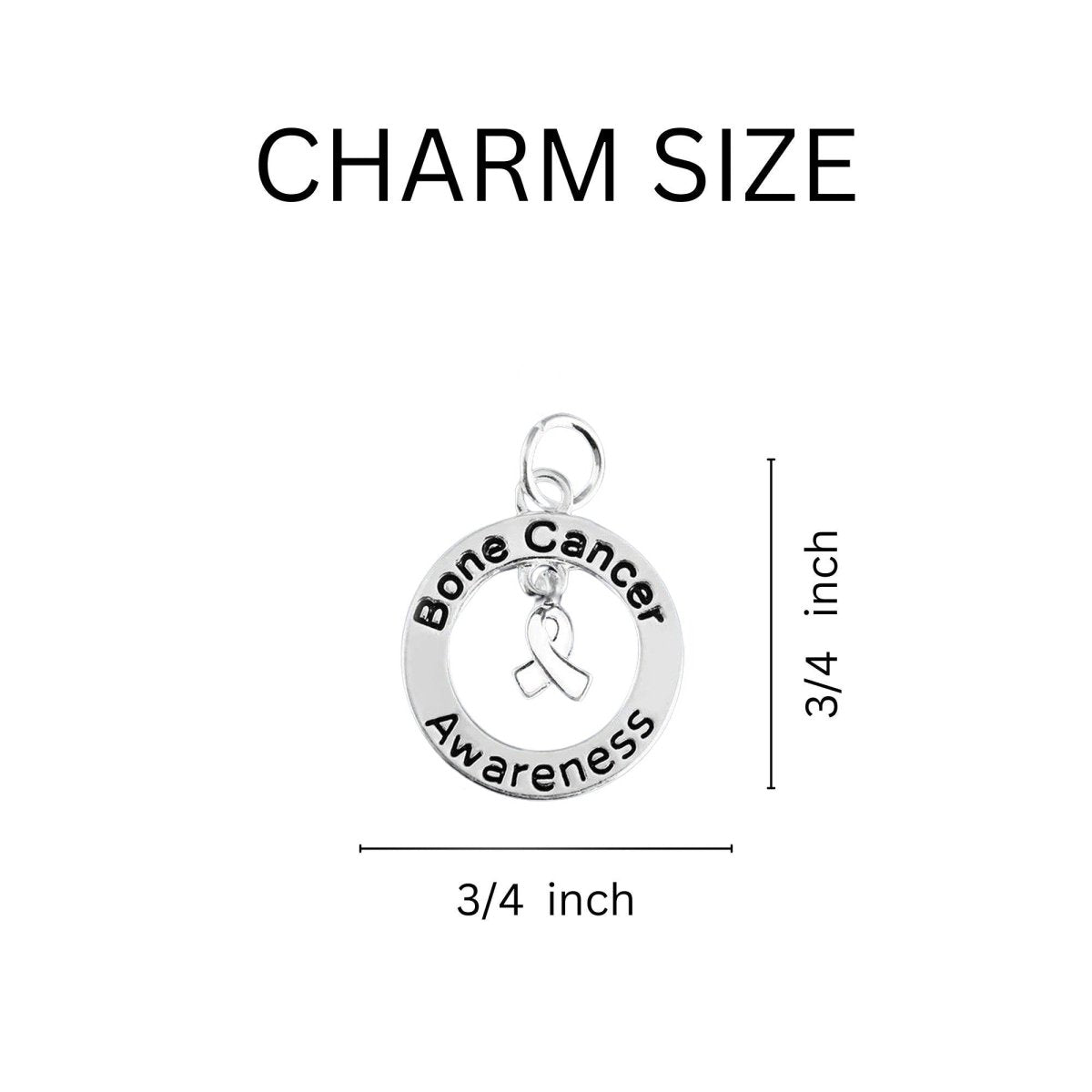 Bone Cancer Awareness Hanging Charms