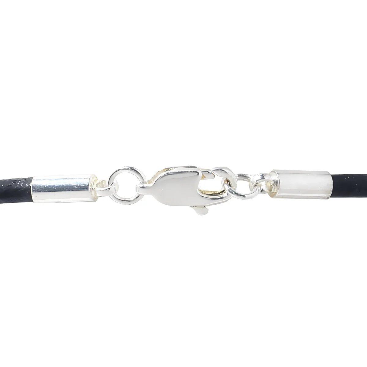 Crohn's Awareness Black Leather Cord Bracelets