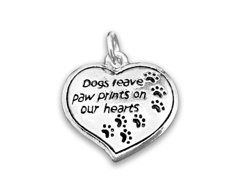 Dogs Leave Paw Prints Charms