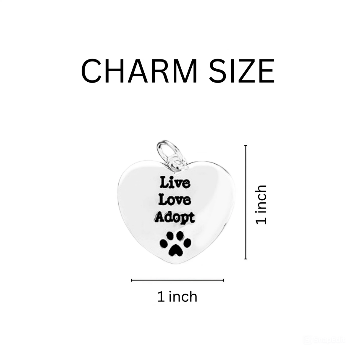 Live Love Adopt Charms