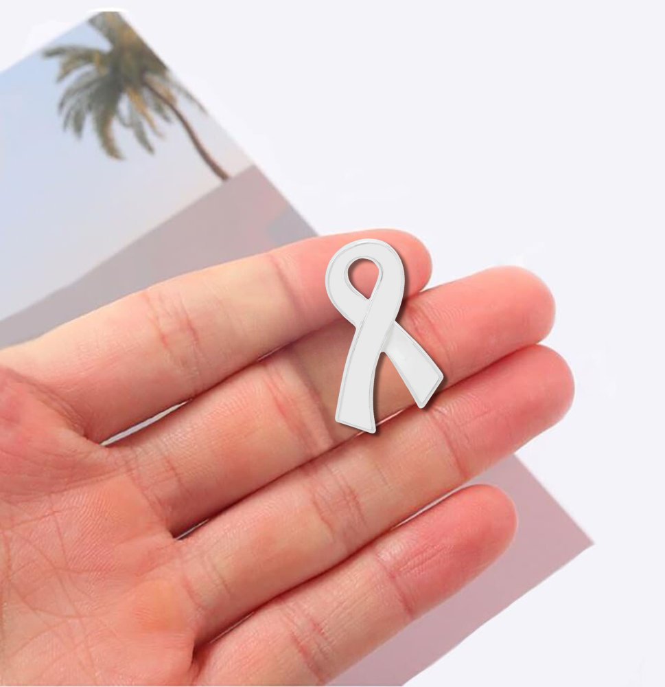 Lung Cancer Ribbon Pins