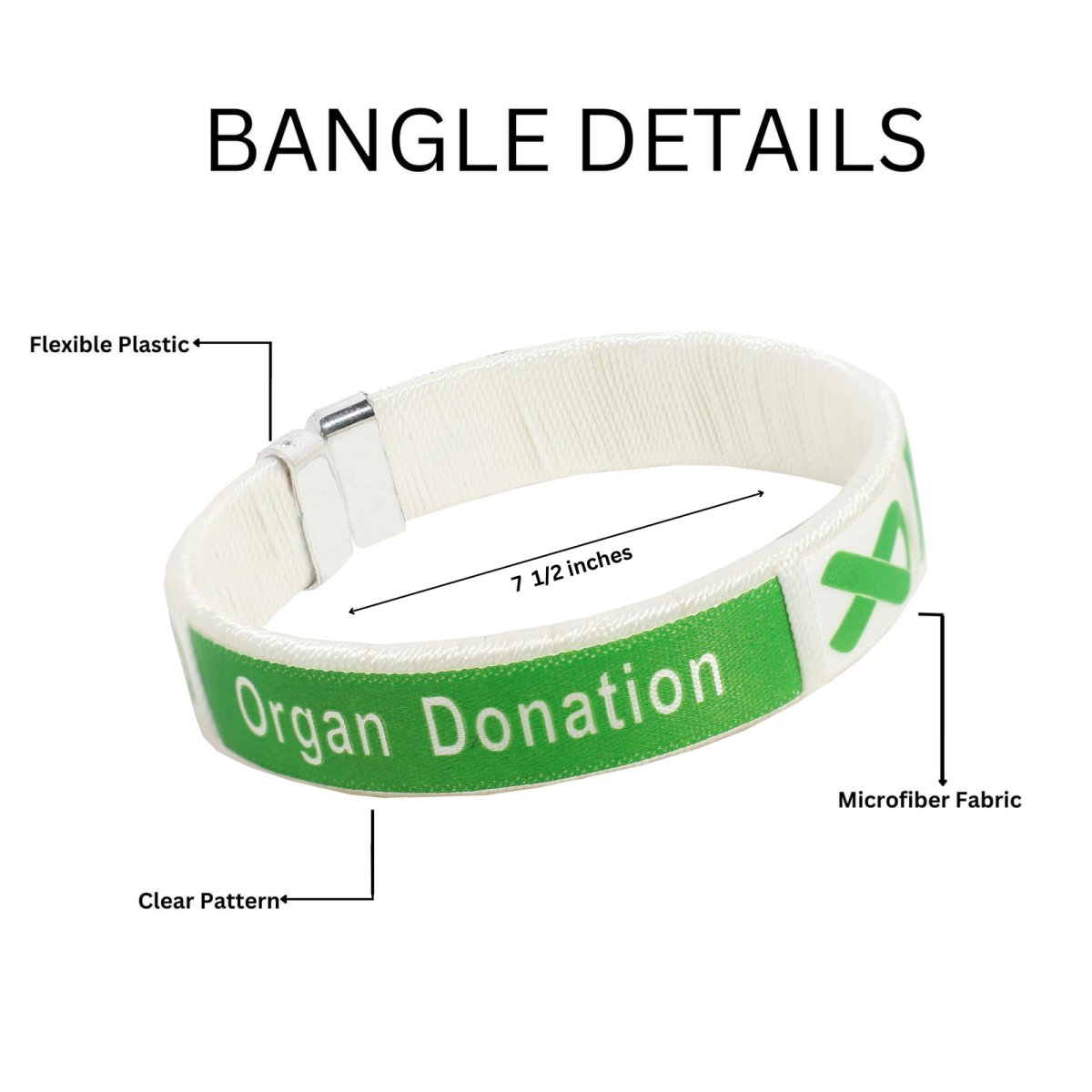 Organ Donation Awareness Bangle Bracelets