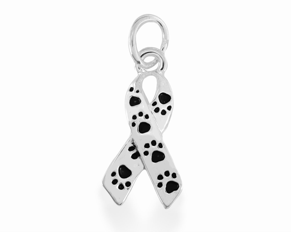 Paw Print Ribbon Charms