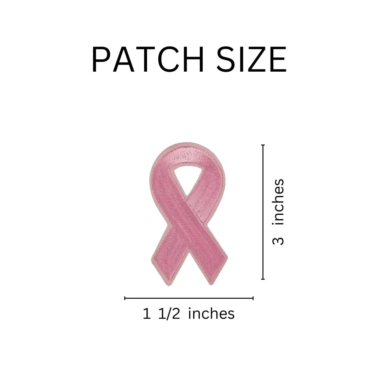 Pink Ribbon Breast Cancer Awareness Sew-On/Iron-On Patches