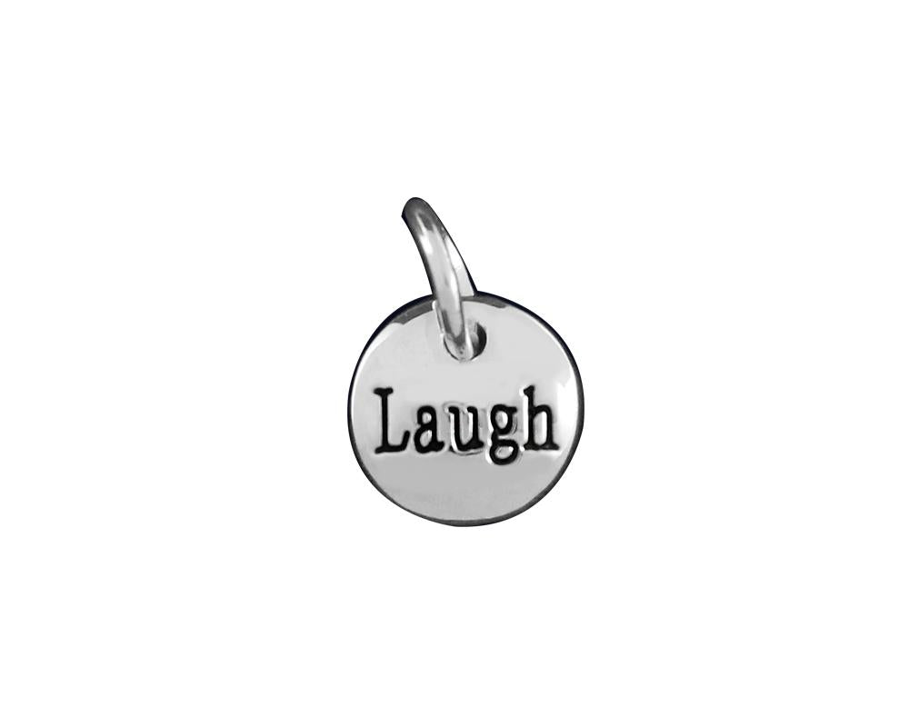 Silver Laugh Circle Charms
