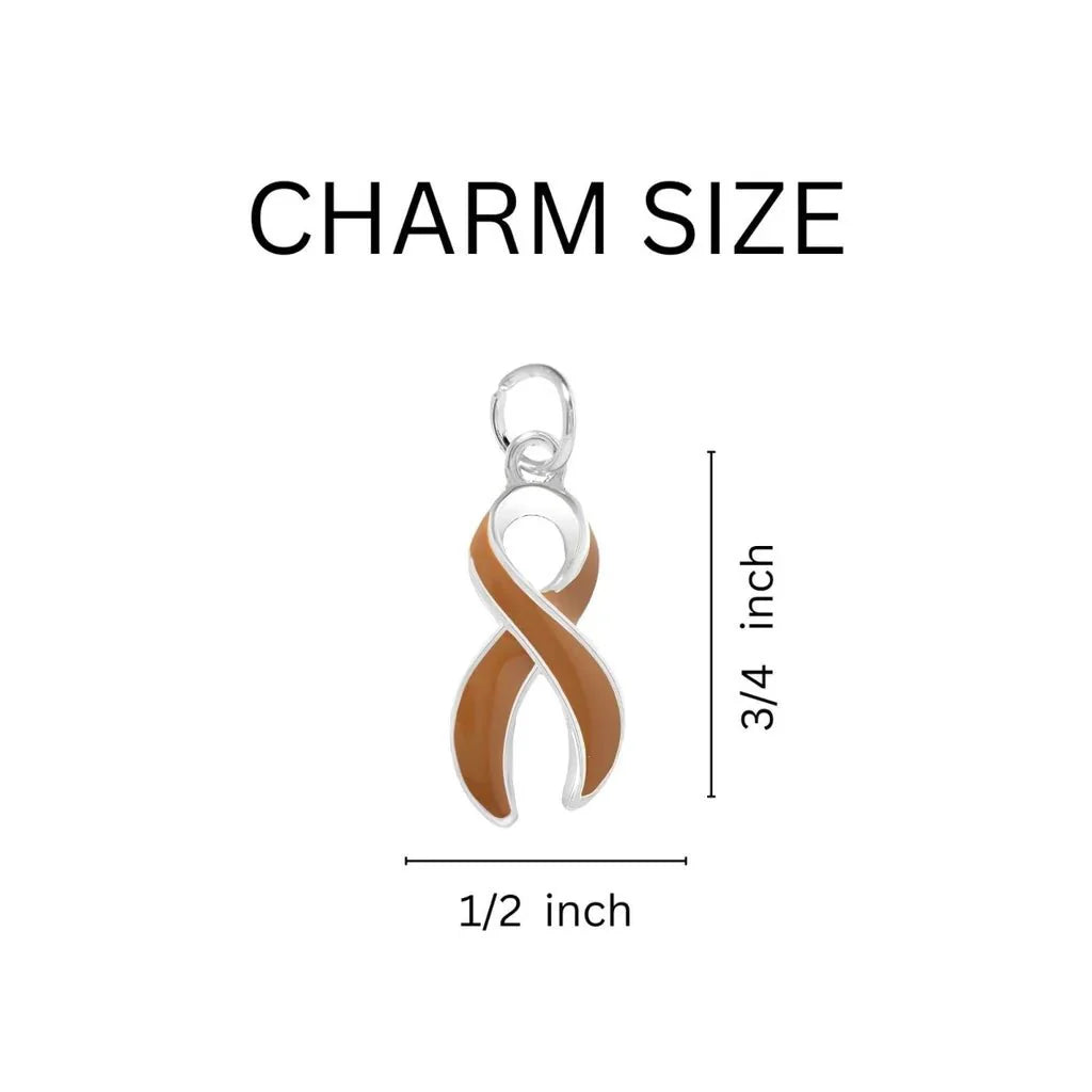 Where There Is Love Brown Ribbon Bracelets