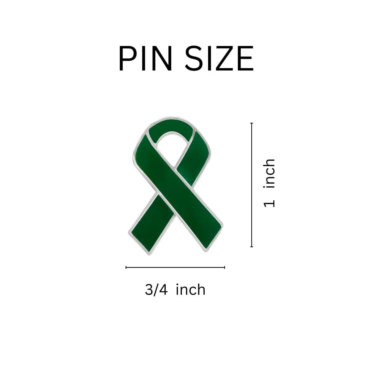 Green Ribbon Awareness Pins
