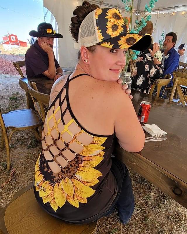Sunflower Ponytail Hat