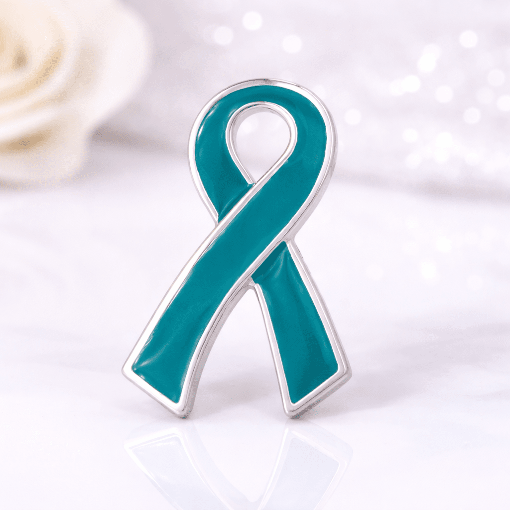 Large Flat Sexual Assault Awareness Ribbon Pins