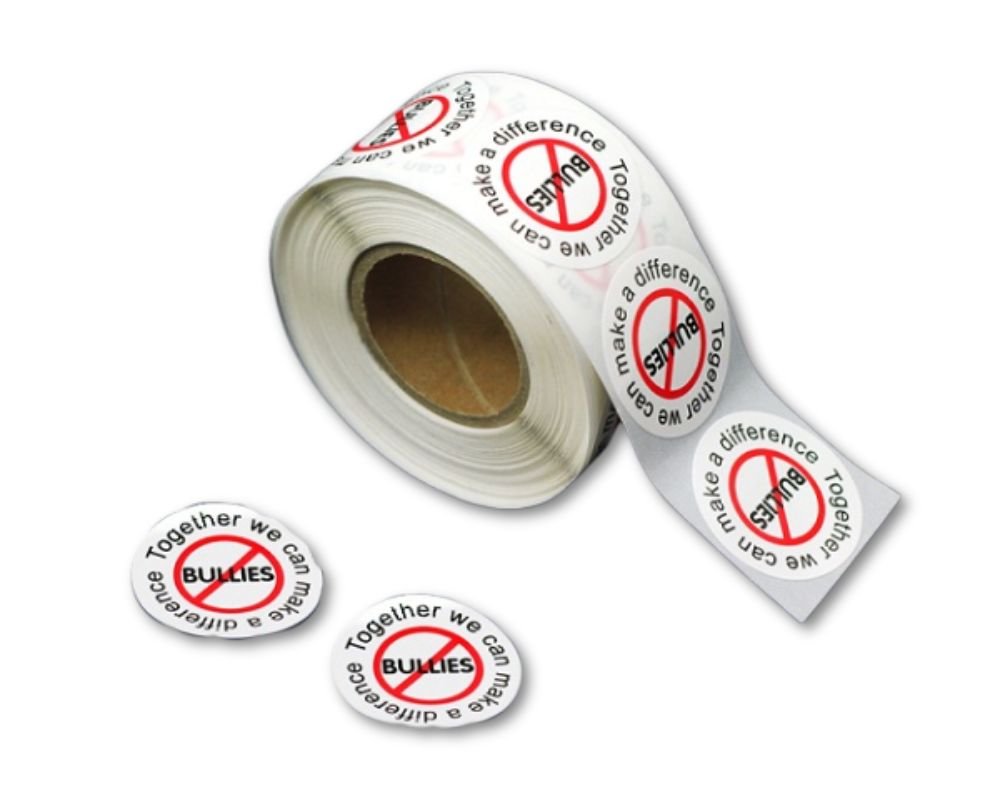 250 Difference No Bullies Stickers (250 per Roll)