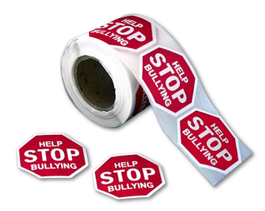 250 Help Stop Bullying Anti-Bullying Stickers (250 per Roll)