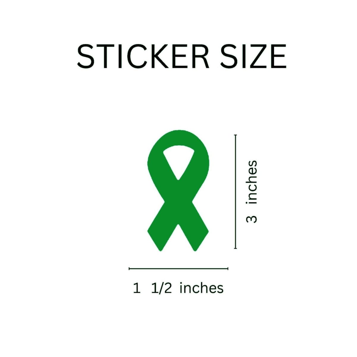 250 Liver Cancer Awareness Ribbon Stickers (250 per Roll)