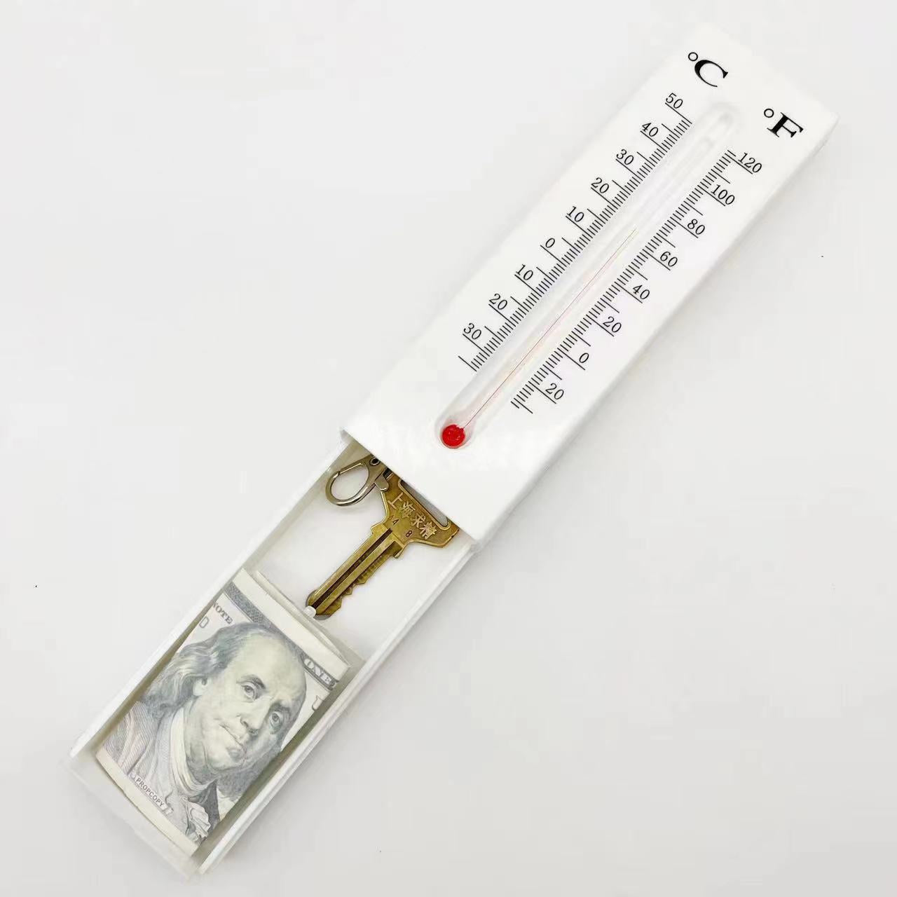 Real Working Thermometer Diversion Safe - Small Hidden Safe To Stash Keys Or Money In Plain Sight