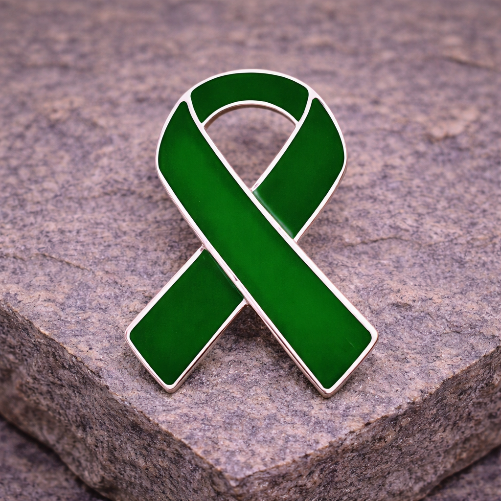 Green Ribbon Awareness Pins