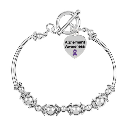 Alzheimer's Awareness Partial Beaded Bracelets