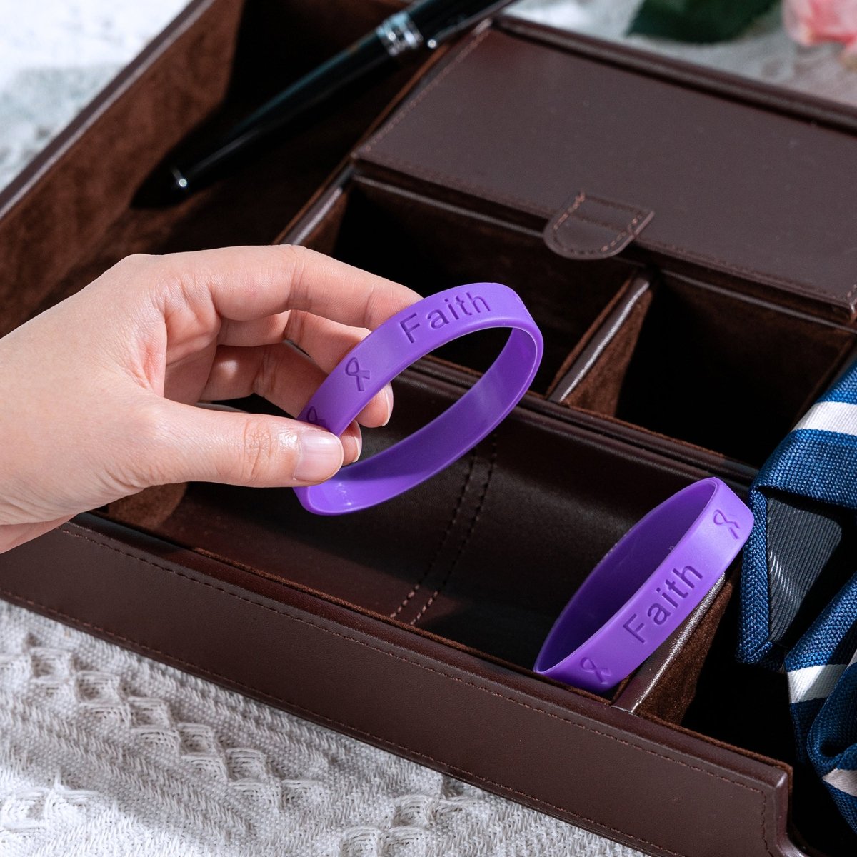 Alzheimer's Awareness Silicone Bracelet Wristbands