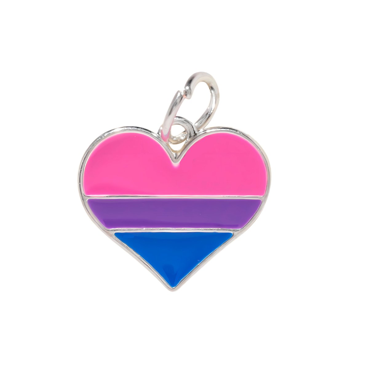 Bisexual Heart Shaped Charms