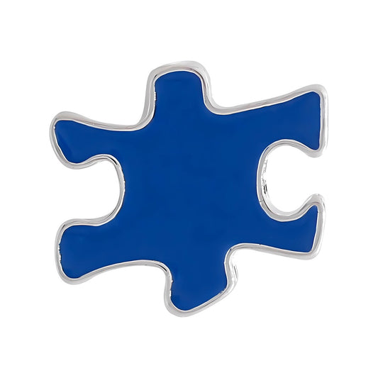 Blue Autism Awareness Puzzle Piece Pins