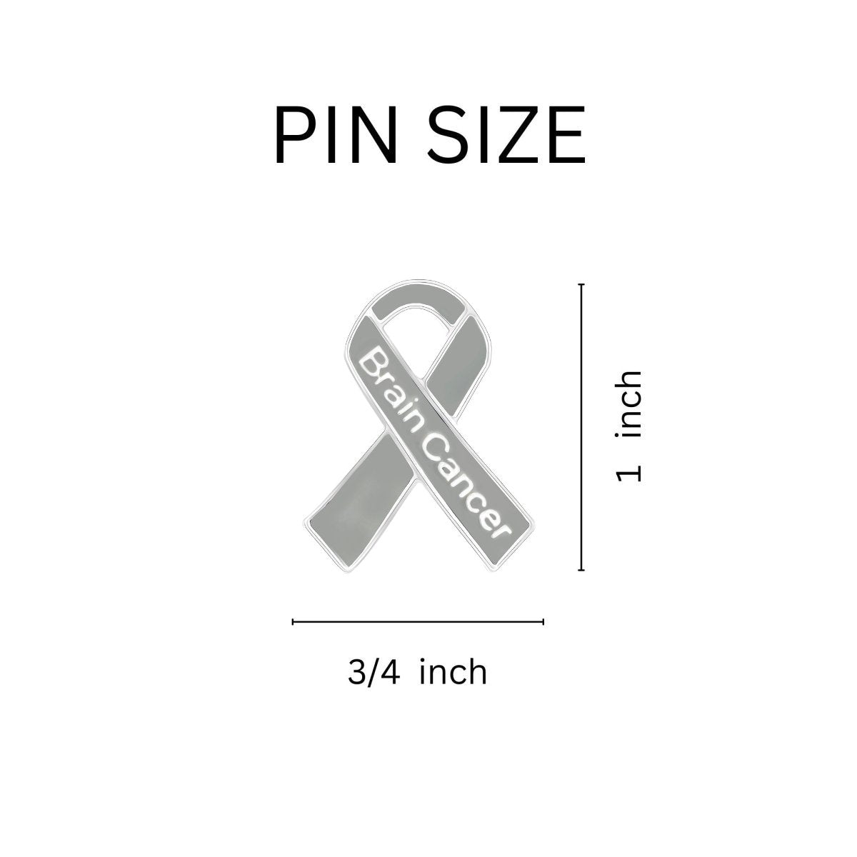 Brain Cancer Awareness Ribbon Pins