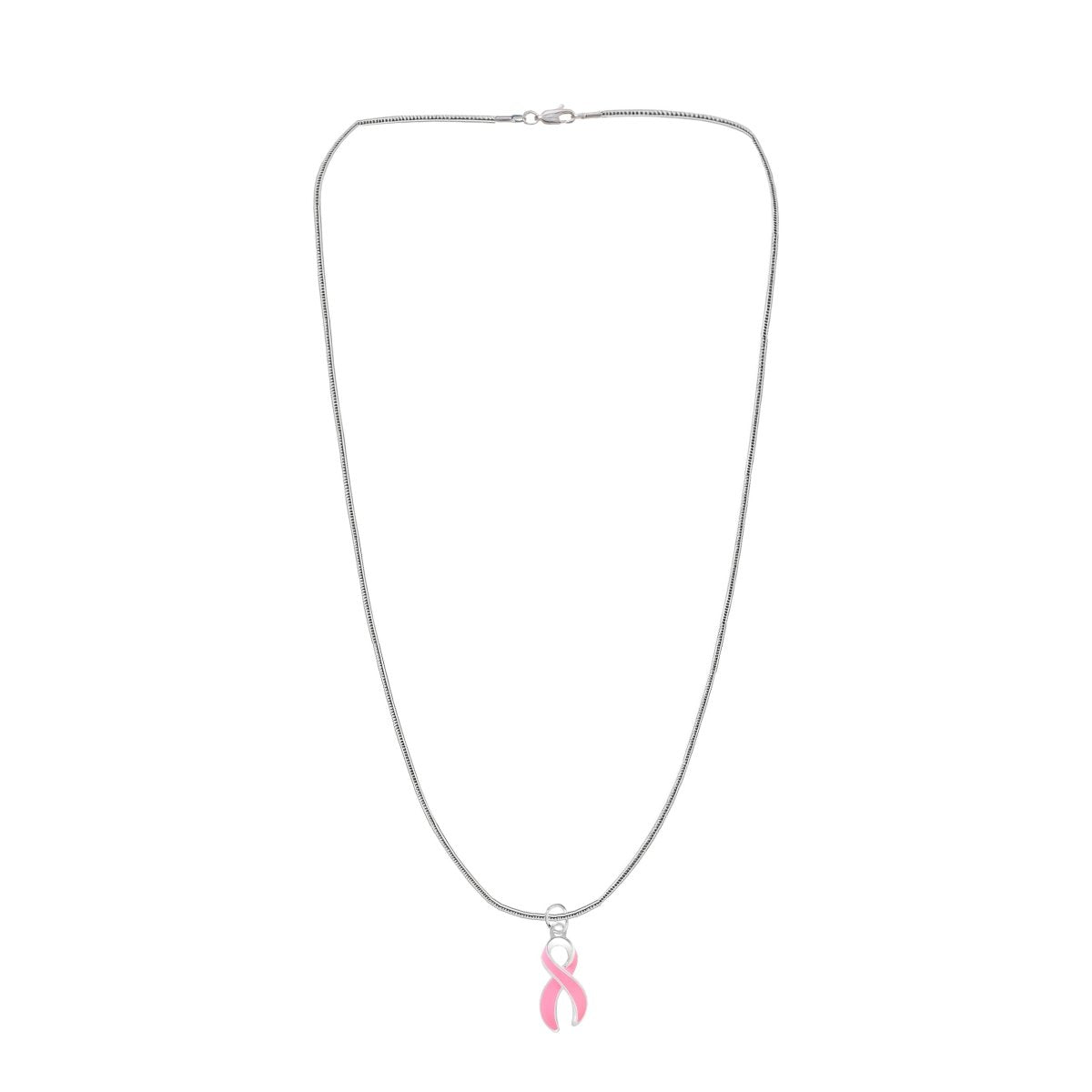 Breast Cancer Ribbon Necklaces