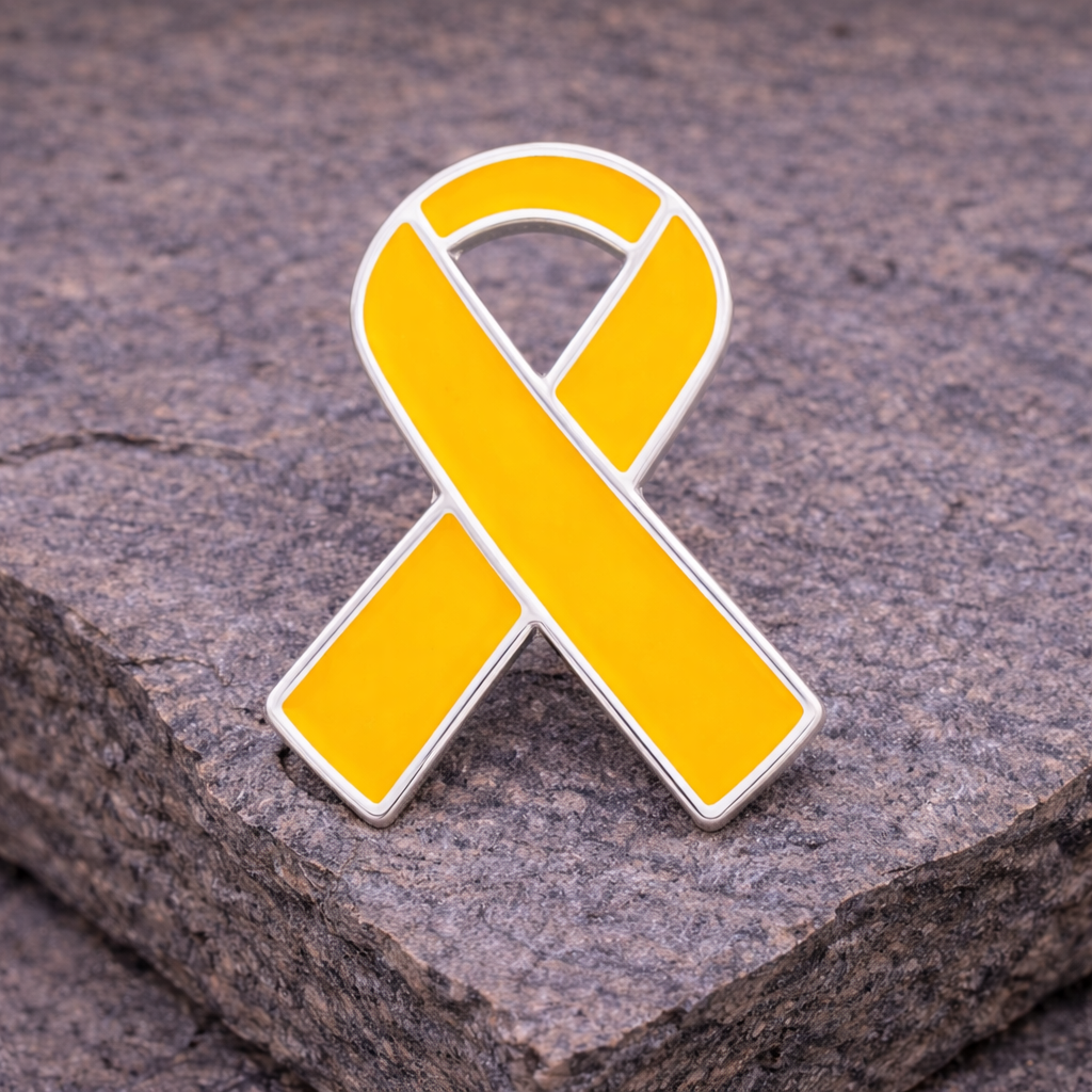 Gold Ribbon Awareness Pins for Childhood Cancer
