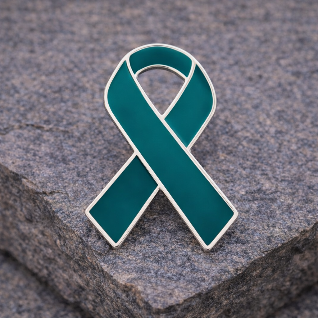 Teal Ribbon Awareness Pins