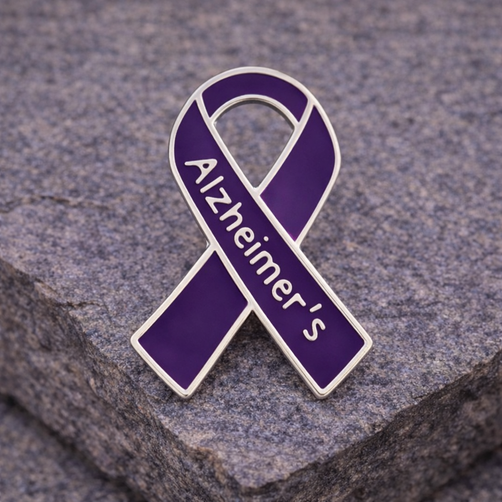 Alzheimer's Awareness Ribbon Pins