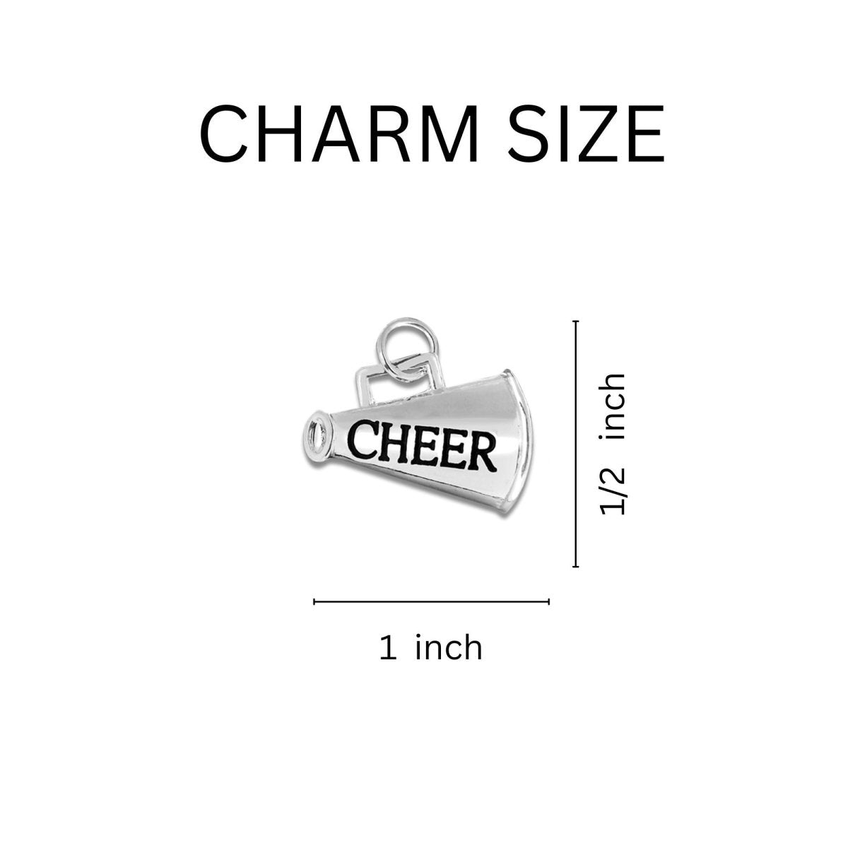 Cheerleading Megaphone Charms