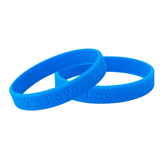 Child Abuse Awareness Dark Blue Silicone Bracelet Wristbands