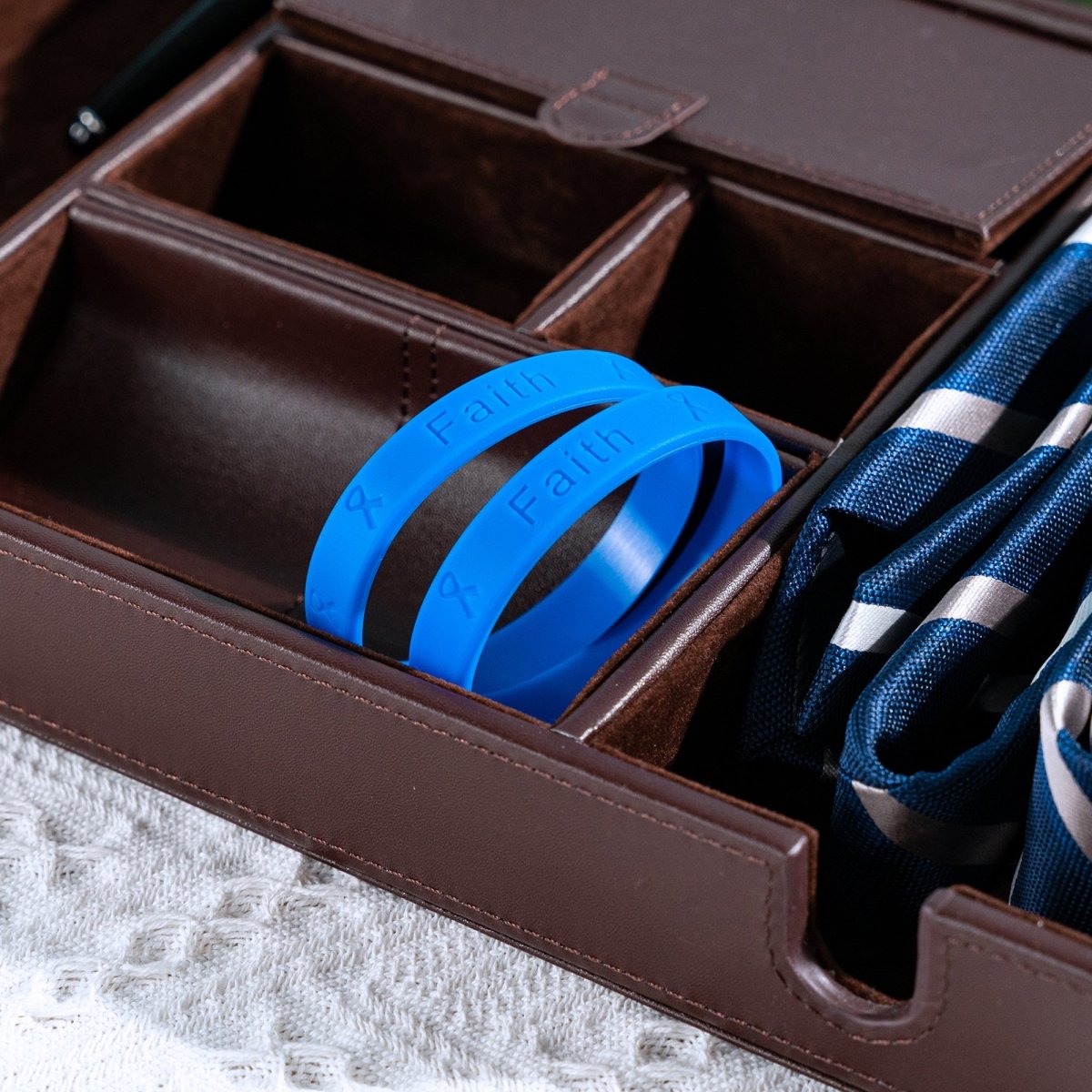 Child Abuse Awareness Dark Blue Silicone Bracelet Wristbands