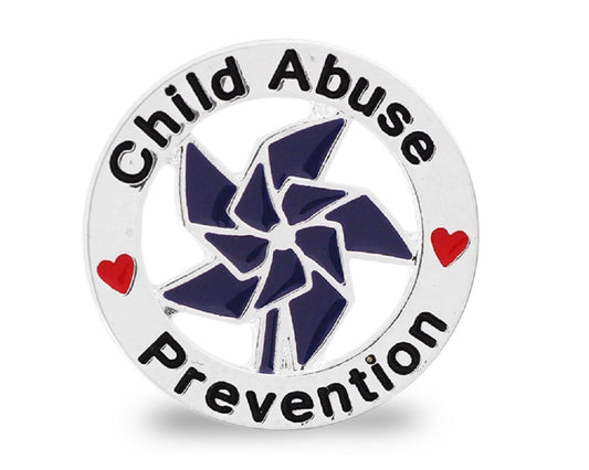 Child Abuse Pinwheel Pins