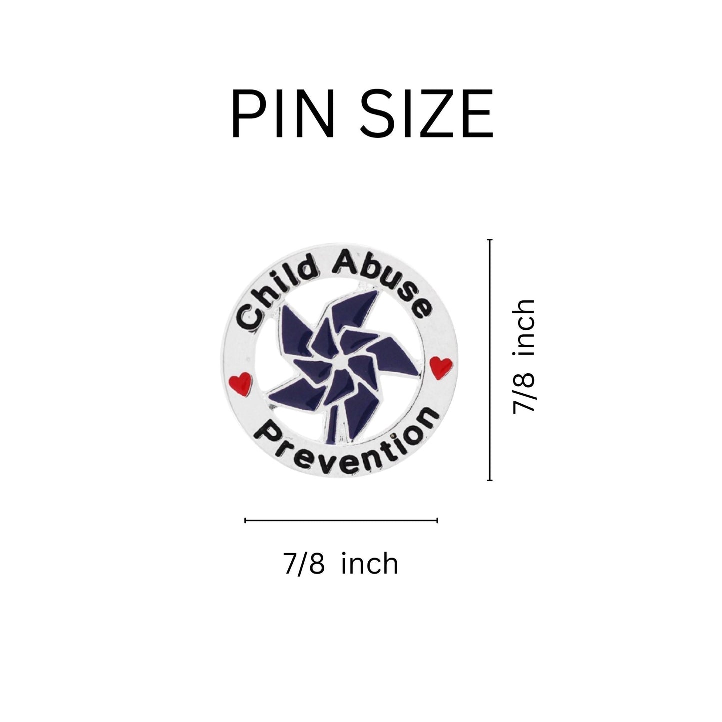 Child Abuse Pinwheel Pins