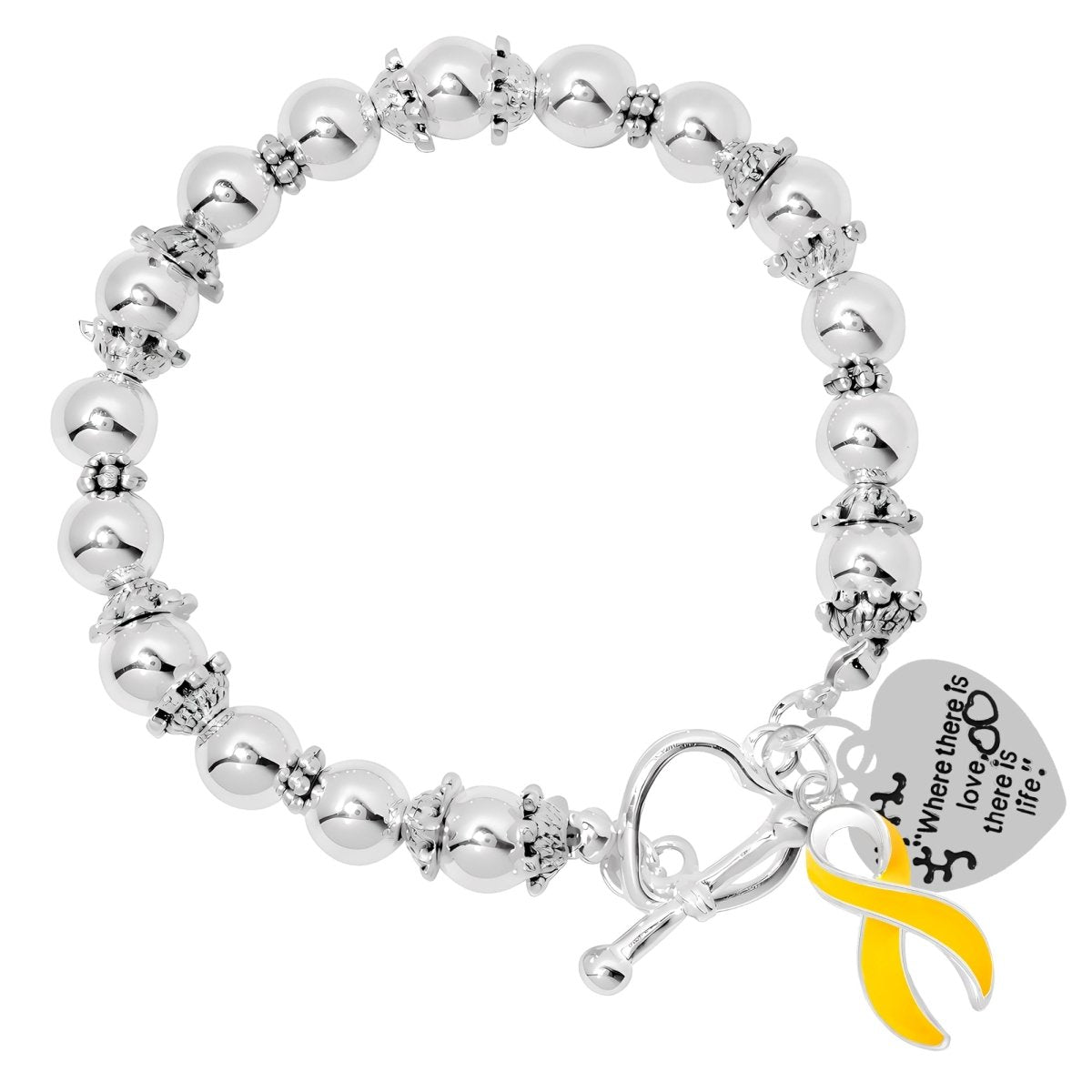 Childhood Cancer Where There is Love Bracelets