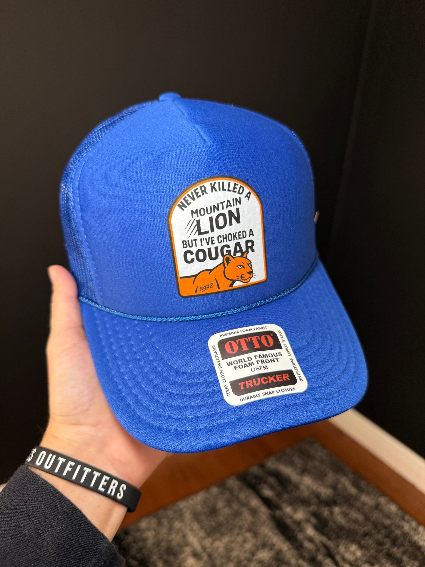 Choked a Cougar Trucker Hat