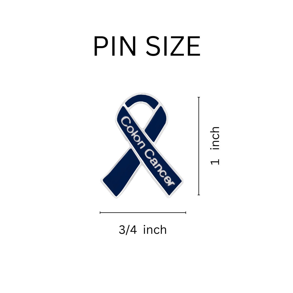 Colon Cancer Awareness Ribbon Pins