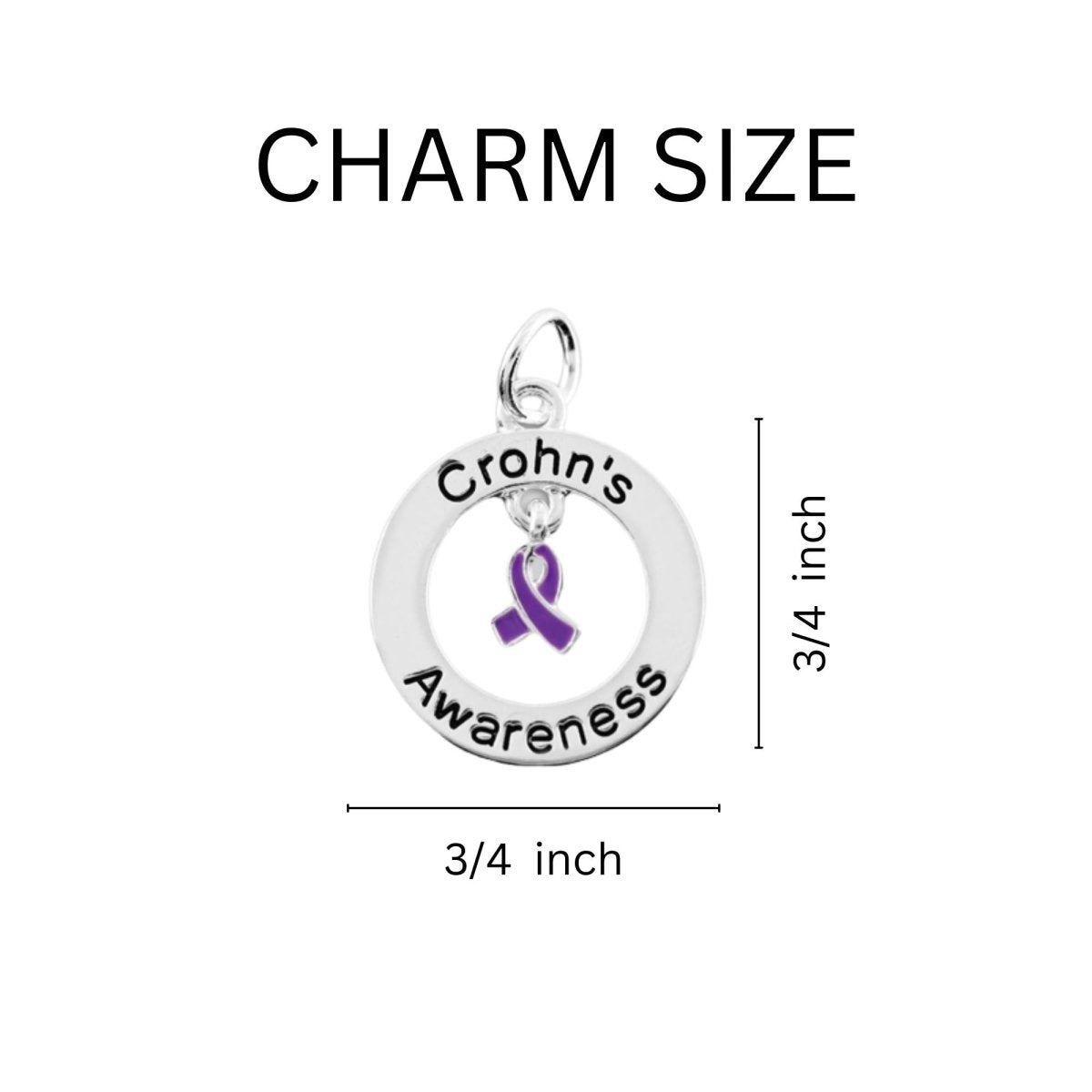 Crohn's Disease Awarenes Key Chains