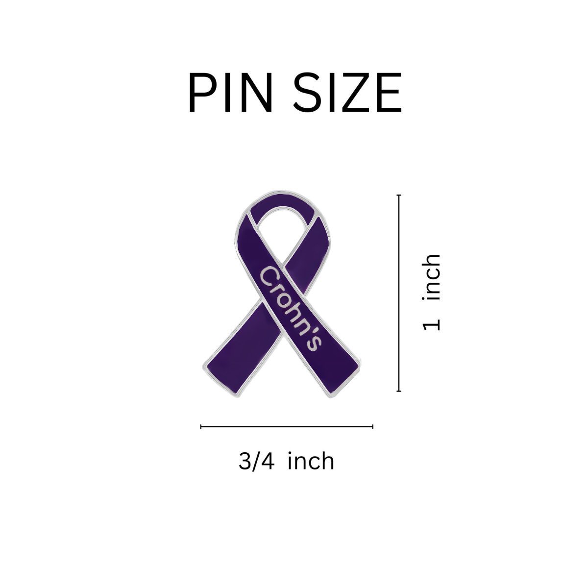 Crohn's Disease Awareness Ribbon Pins