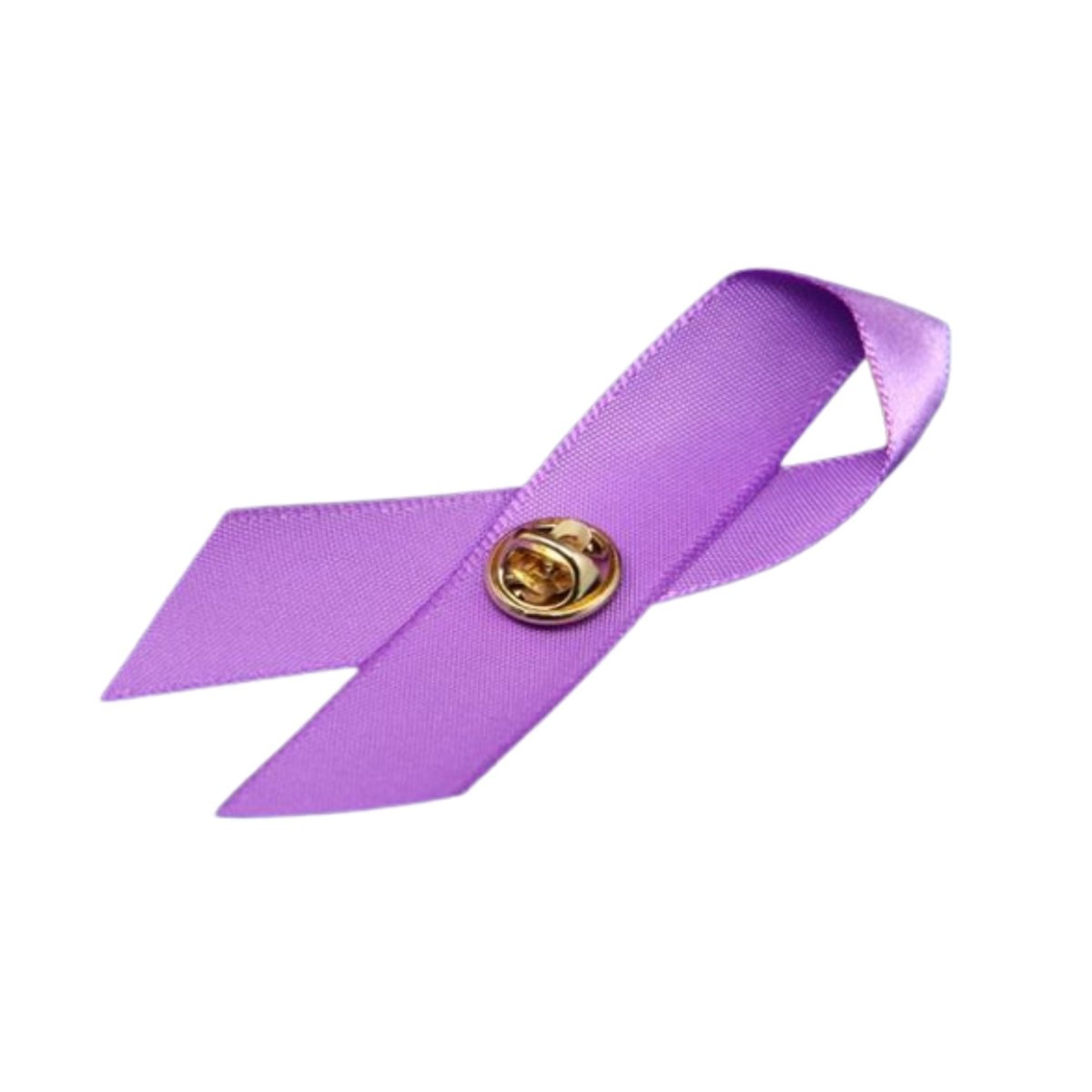 Crohn's Disease Purple Awareness Satin Ribbon Pins