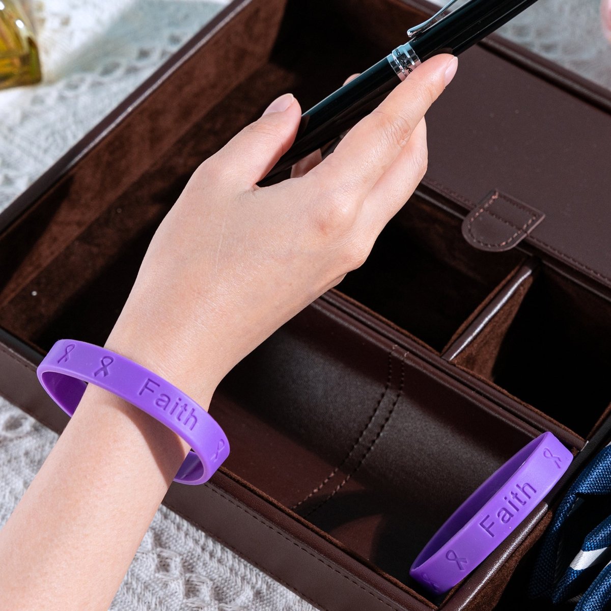 Cystic Fibrosis Awareness Silicone Bracelet Wristbands