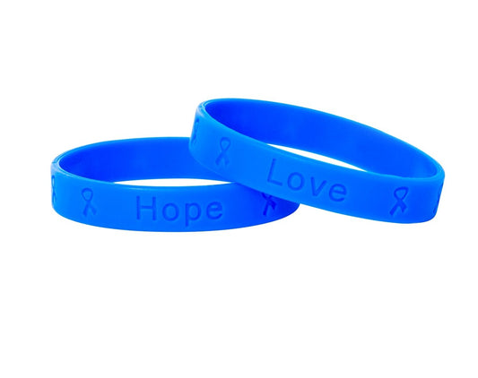 Dark Blue Awareness Silicone Bracelet Wristbands