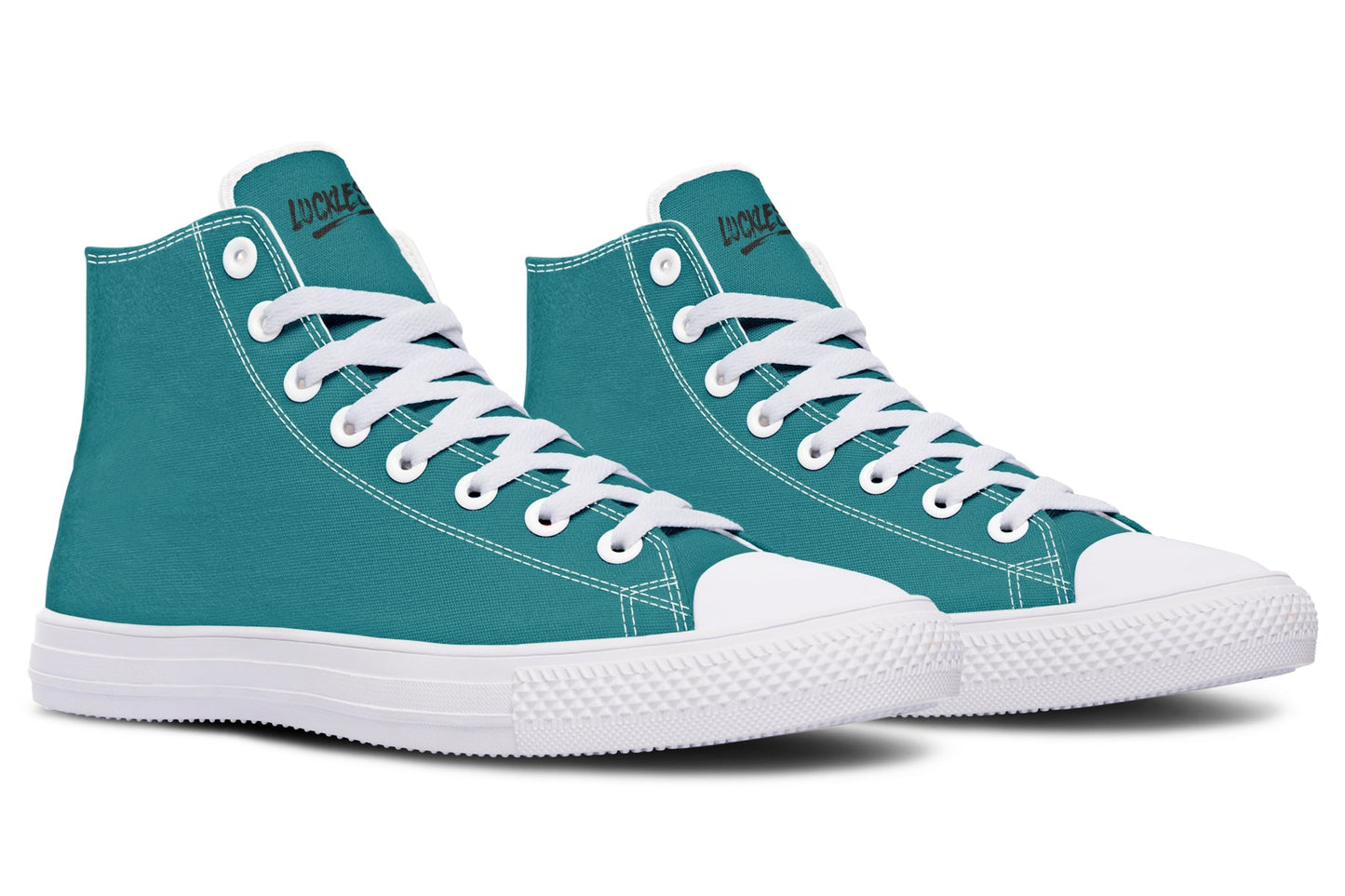 Sunflower And Skulls Teal High Tops