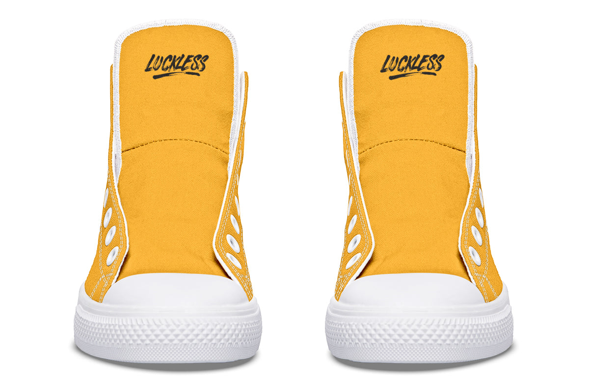 Sunflower And Skulls Yellow High Tops