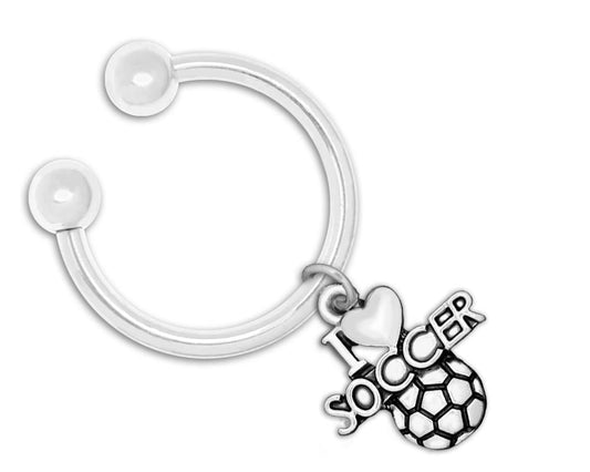 I Love Soccer Key Chains