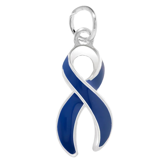 Large Child Abuse Awareness Blue Ribbon Charms