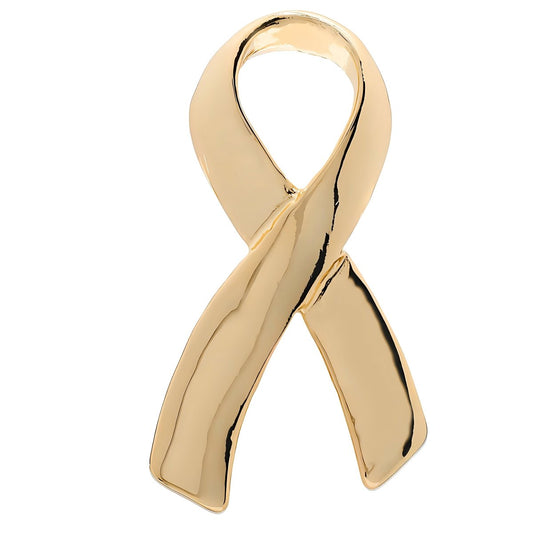 Large Gold Ribbon Awareness Pins