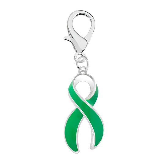 Large Green Ribbon Hanging Charms