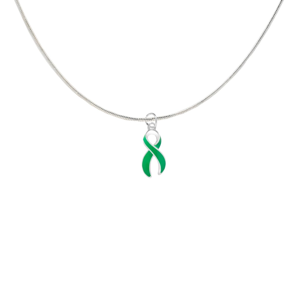 Large Green Ribbon Necklaces