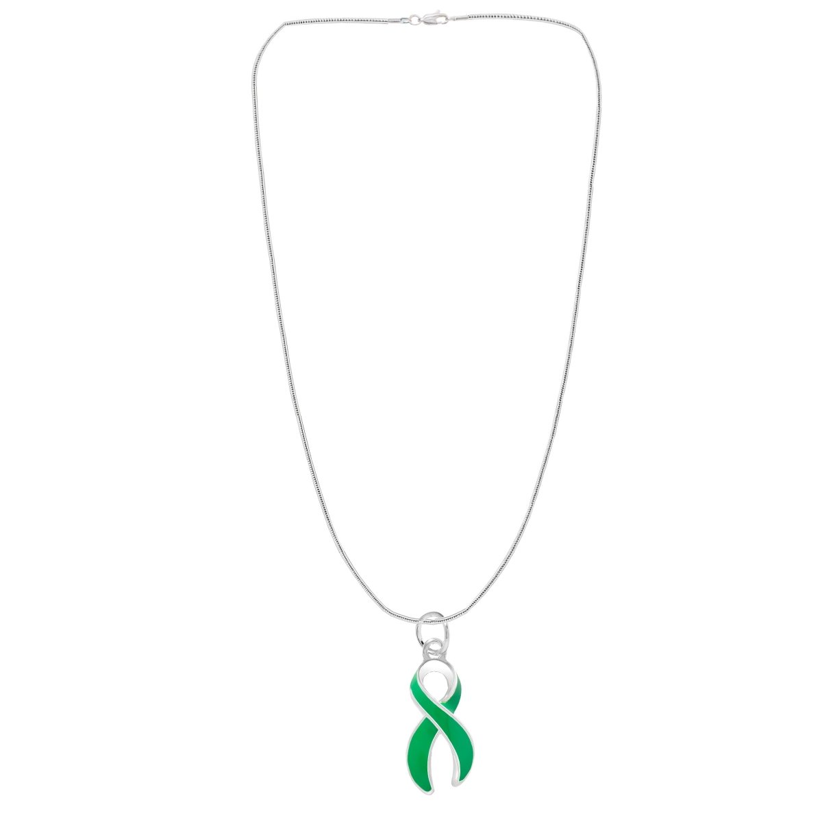Large Green Ribbon Necklaces